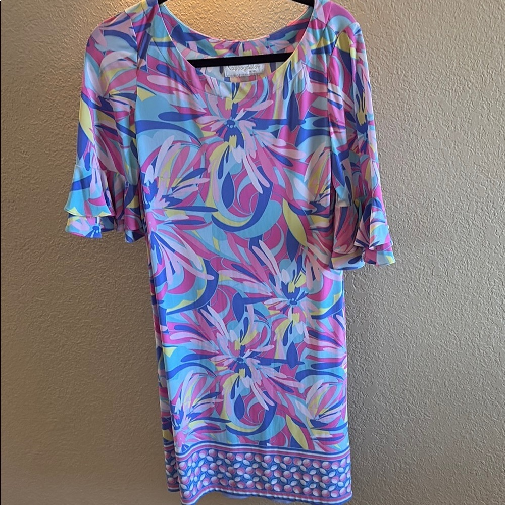 Pappagallo Colorful Floral Midi Dress